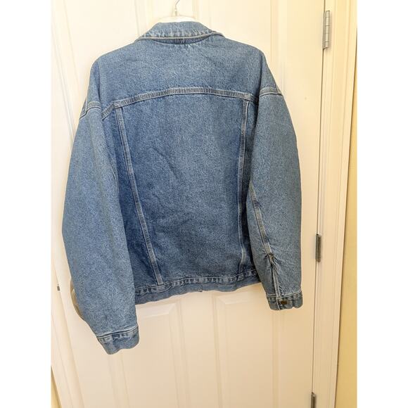 Carhartt J11 DST Vintage 2005 Denim Jean Jacket Flannel Lined Men's - Picture 4 of 4